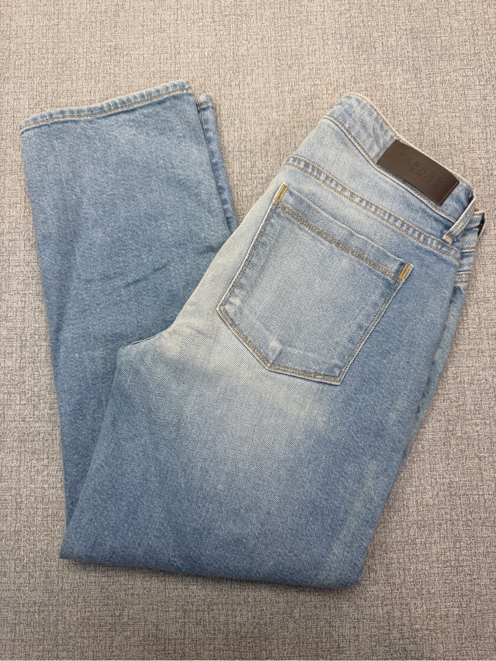 Parker Smith Straight Leg Jeans Size 27 Light Wash Denim